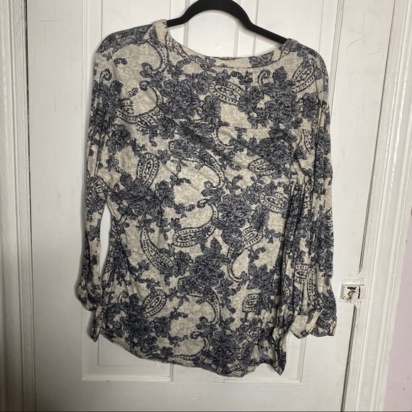 3XL Roz & Ali Navy & White Patterned Shirt - Picture 2 of 4